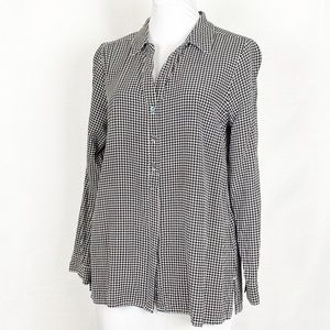 J. Jill Houndstooth Blouse Top XS Petite
